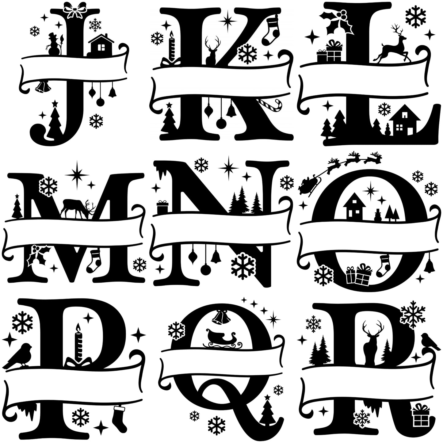 Sottobicchiere in ardesia - MONOGRAMMI NATALE - Personalizzato con NOME