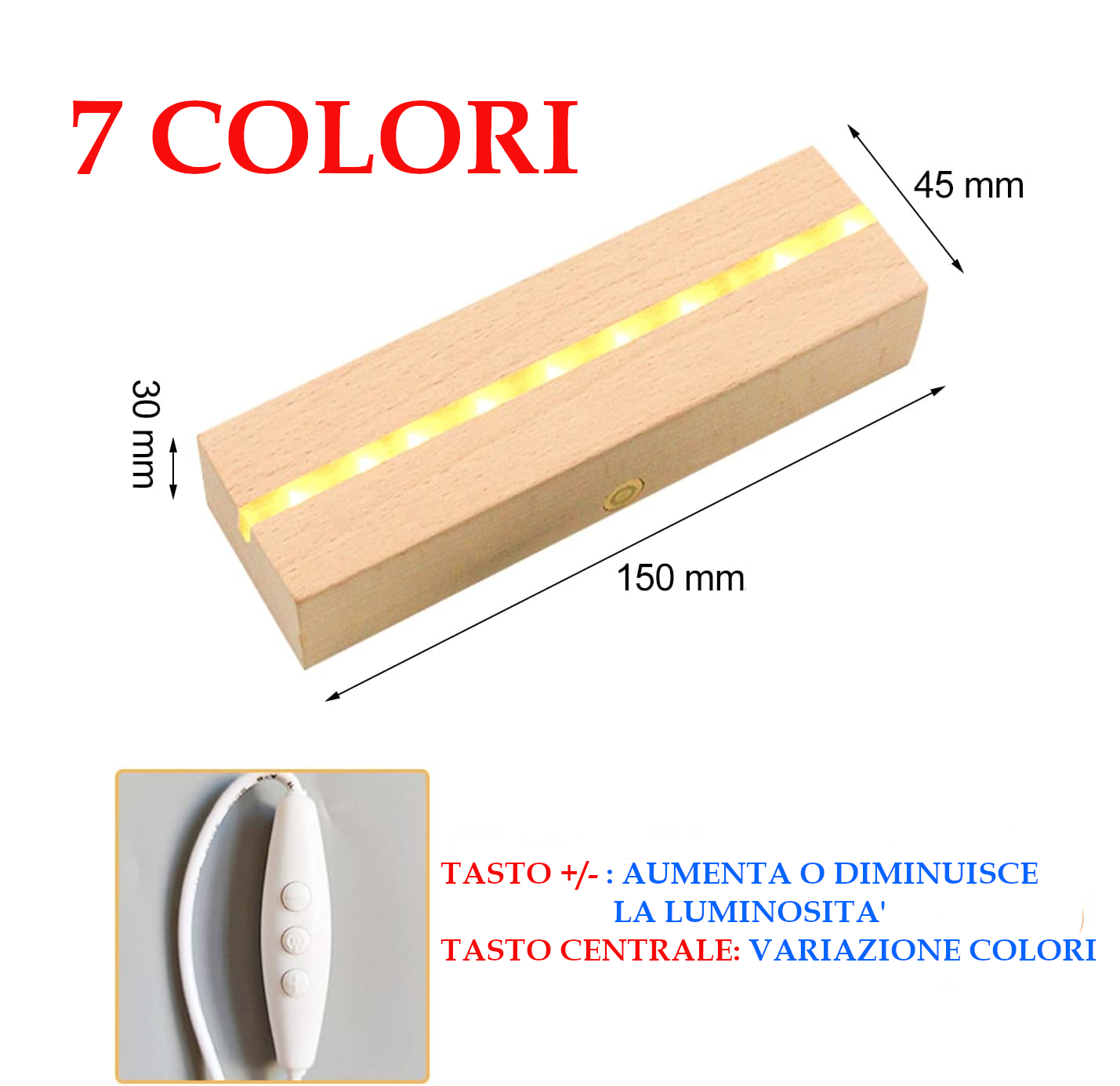 Lampada Led con foto PERSONALIZZATA - Cuore
