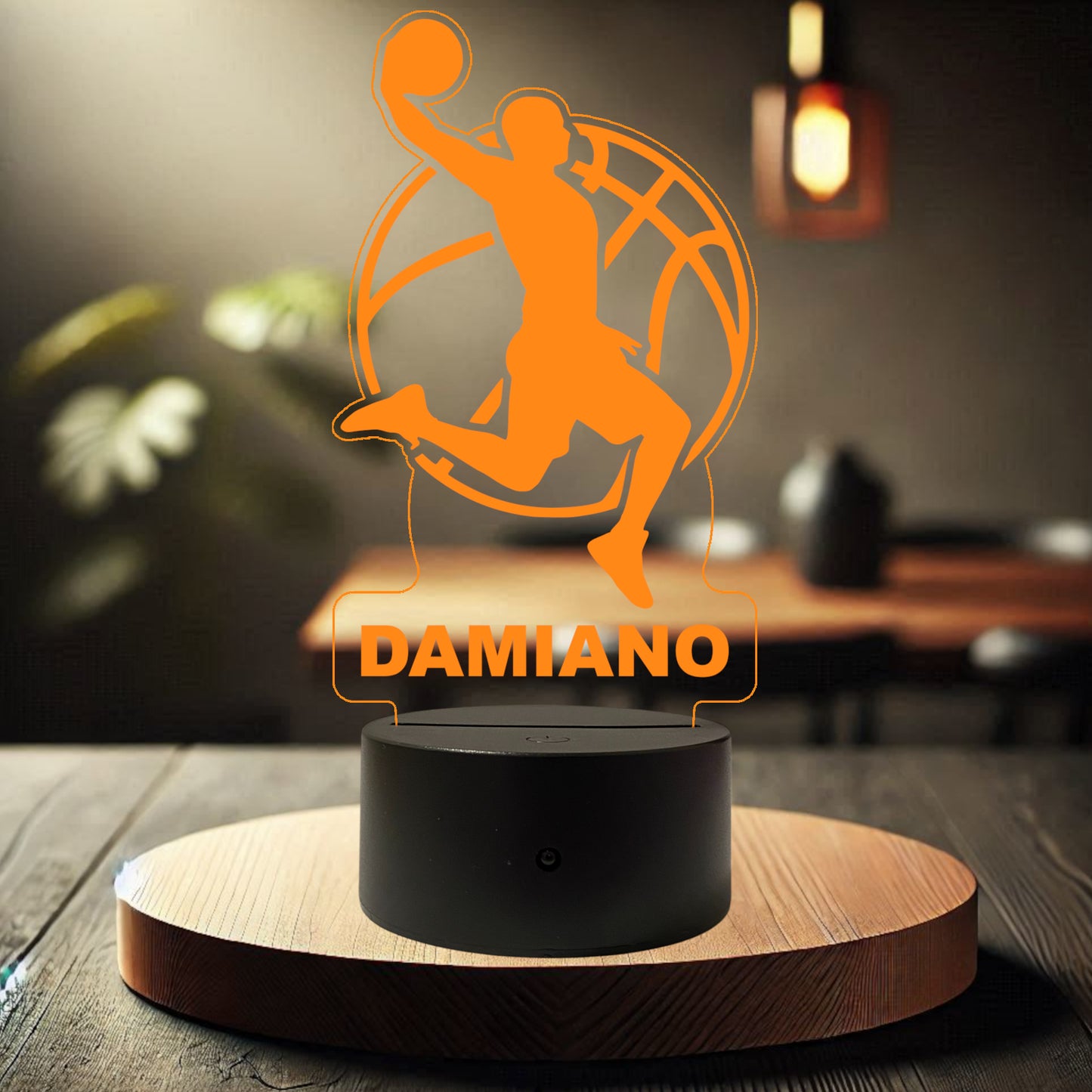 Lampada Led Basket Jump - Personalizzata con NOME