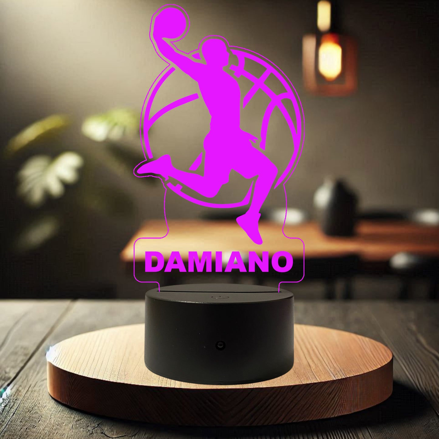 Lampada Led Basket Jump - Personalizzata con NOME