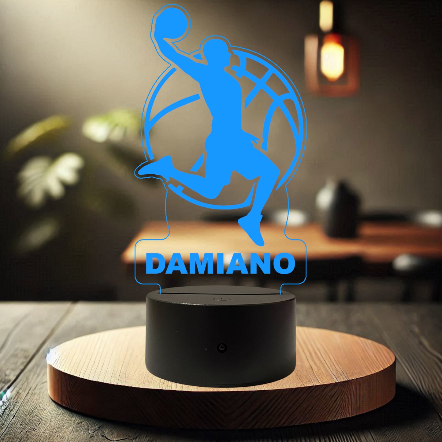 Lampada Led Basket Jump - Personalizzata con NOME