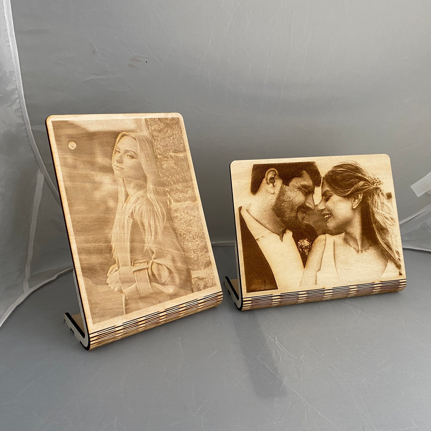 Foto incisa su legno