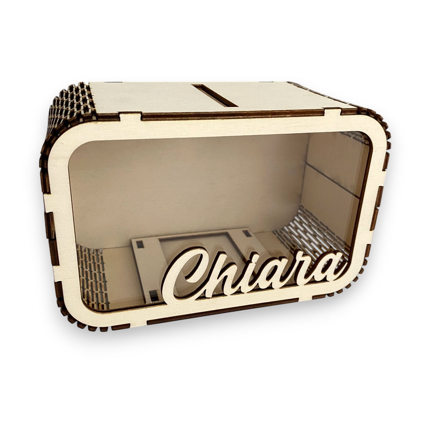 Salvadanaio in legno - PERSONALIZZATO con Nome