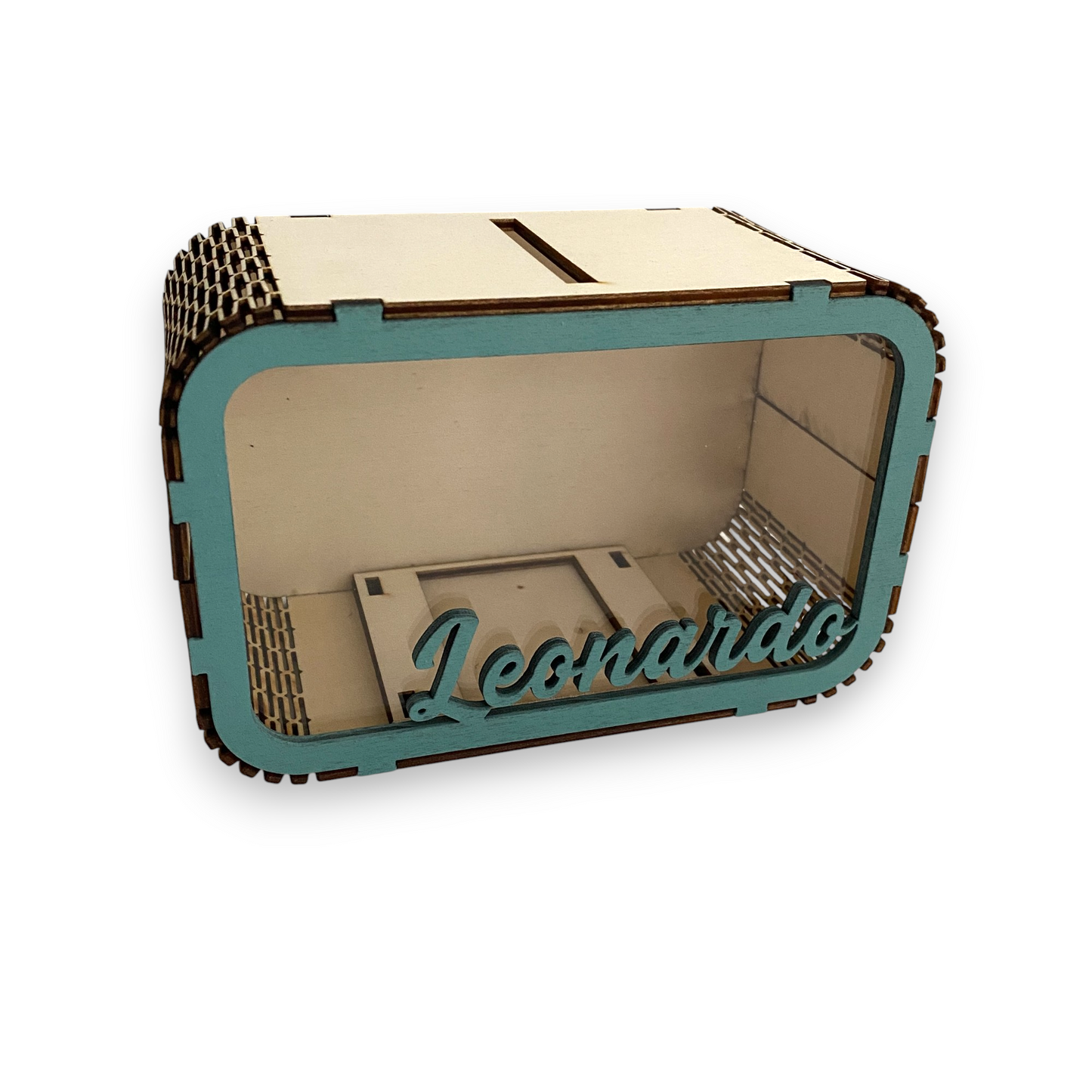 Salvadanaio in legno - PERSONALIZZATO con Nome