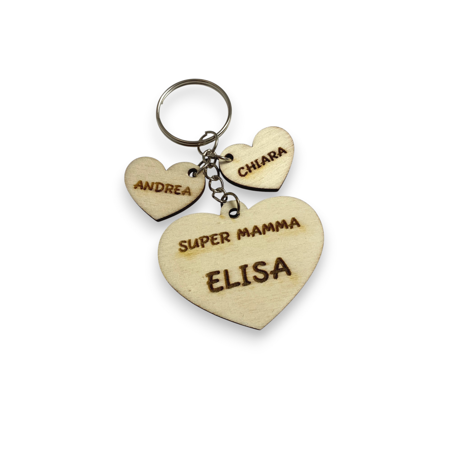 Portachiavi FESTA DELLA MAMMA in Legno - Personalizzato