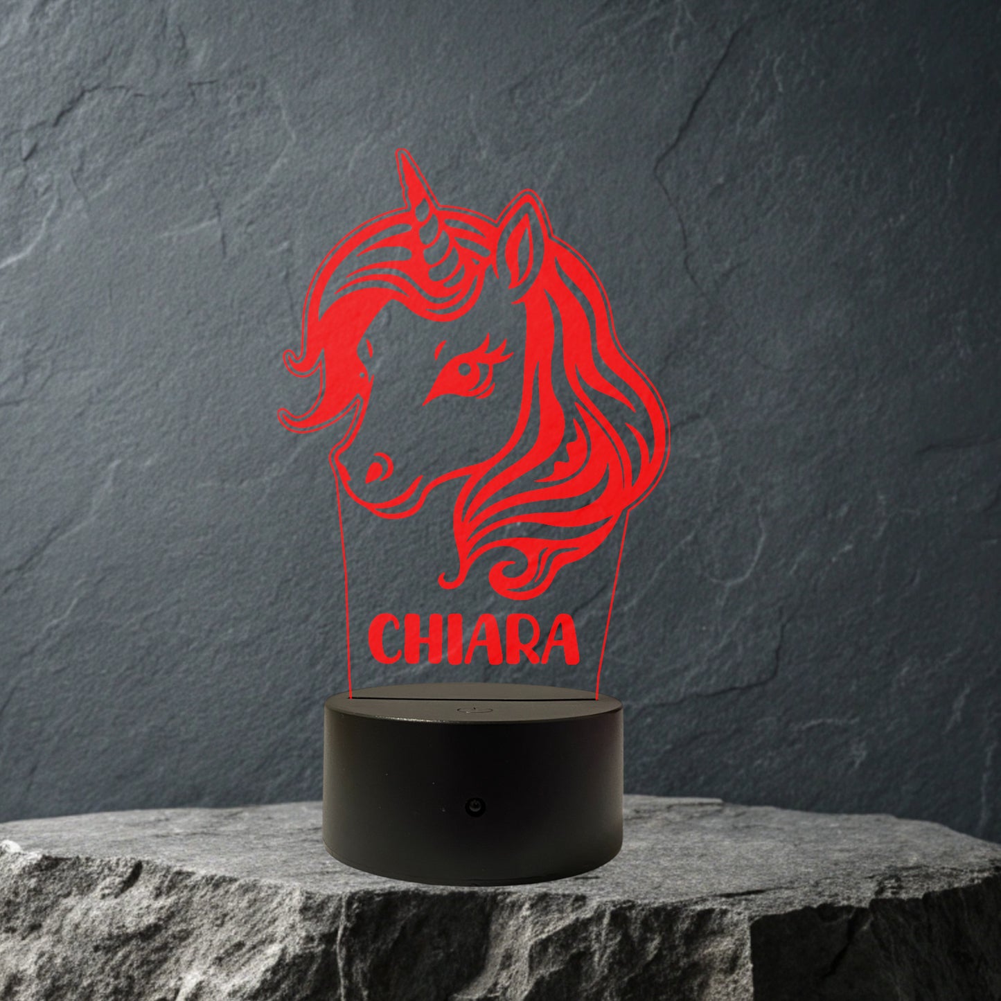 Lampada Led UNICORNO Personalizzata con NOME