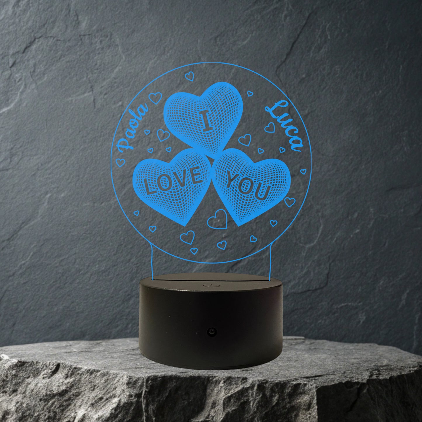 Lampada Cuore Personalizzata con NOMI