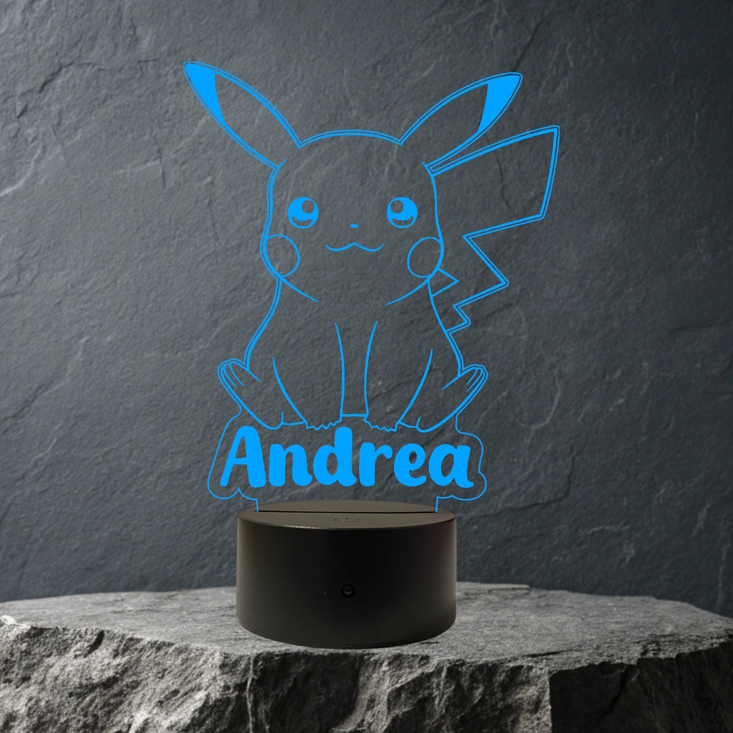 Lampada Led Pikachu Personalizzata con NOME