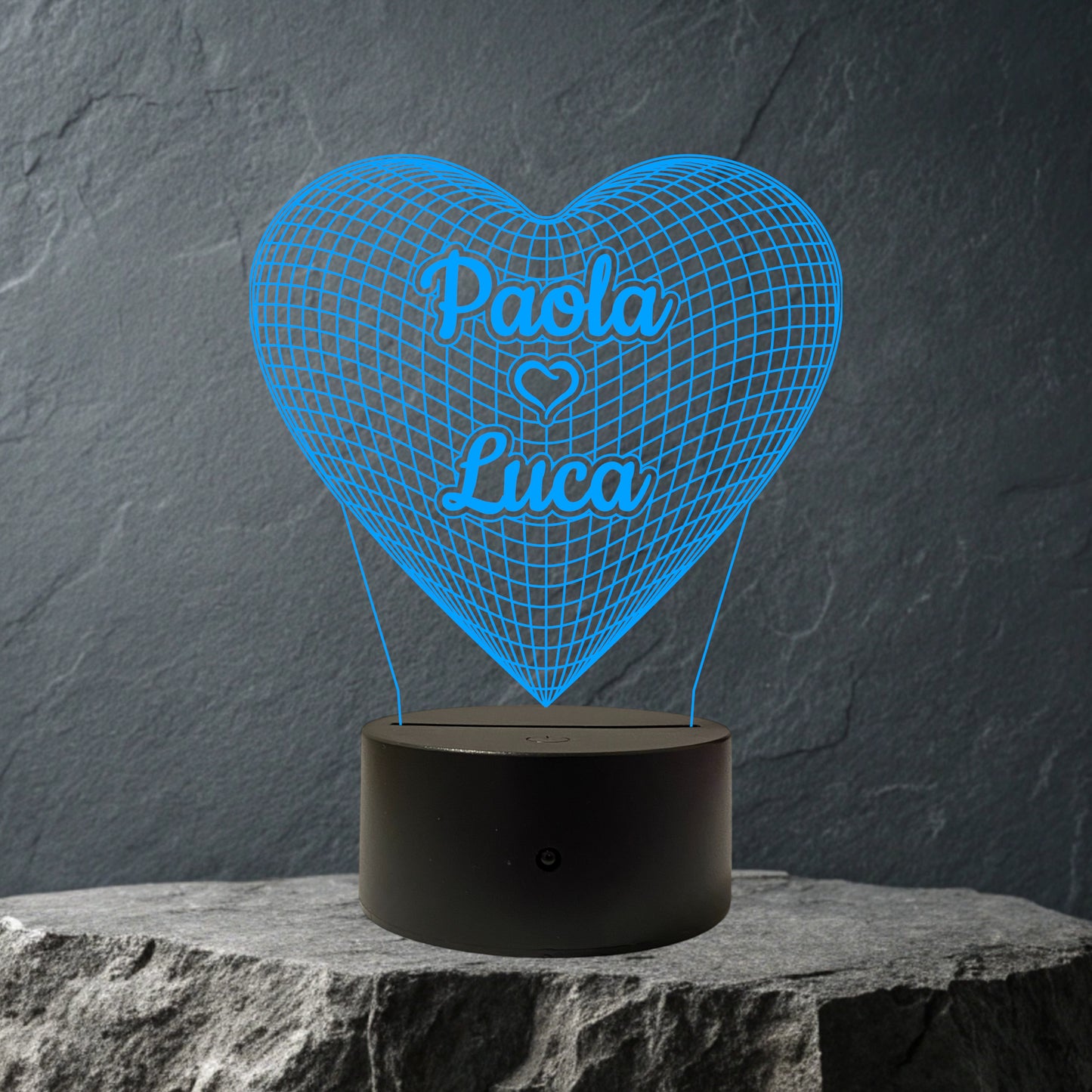 Lampada Cuore Personalizzata con NOMI