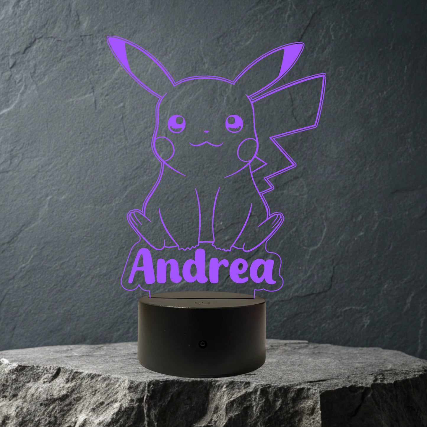 Lampada Led Pikachu Personalizzata con NOME