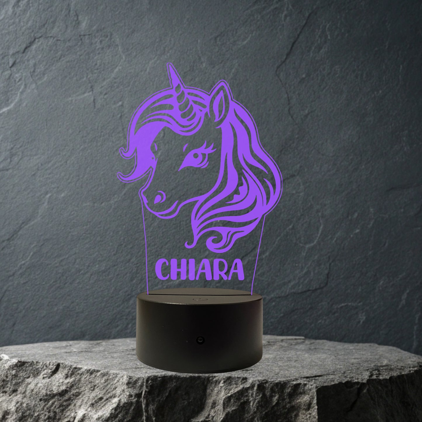 Lampada Led UNICORNO Personalizzata con NOME