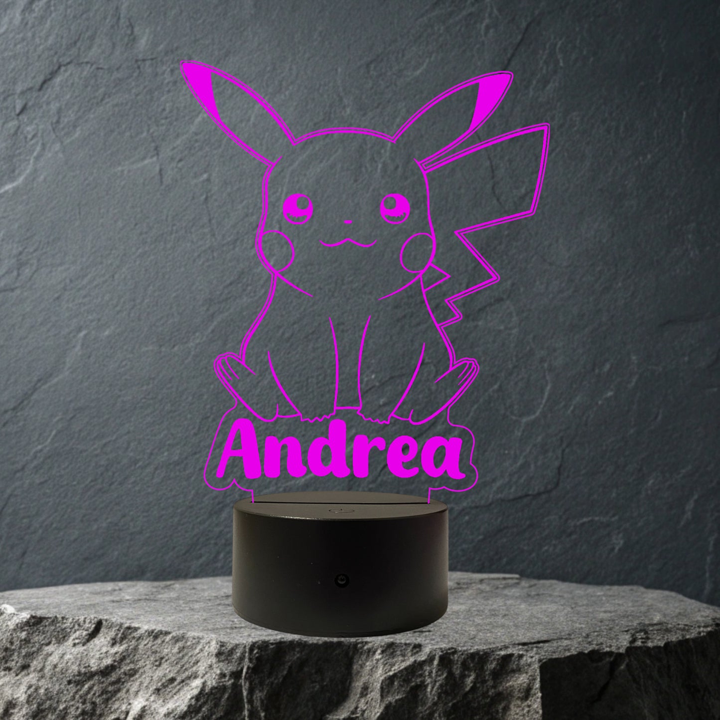 Lampada Led Pikachu Personalizzata con NOME