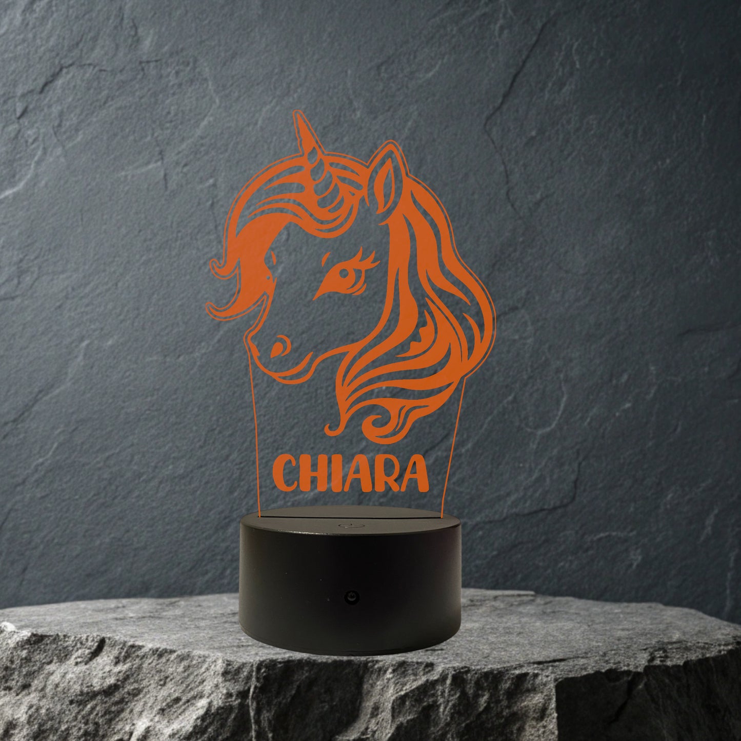 Lampada Led UNICORNO Personalizzata con NOME