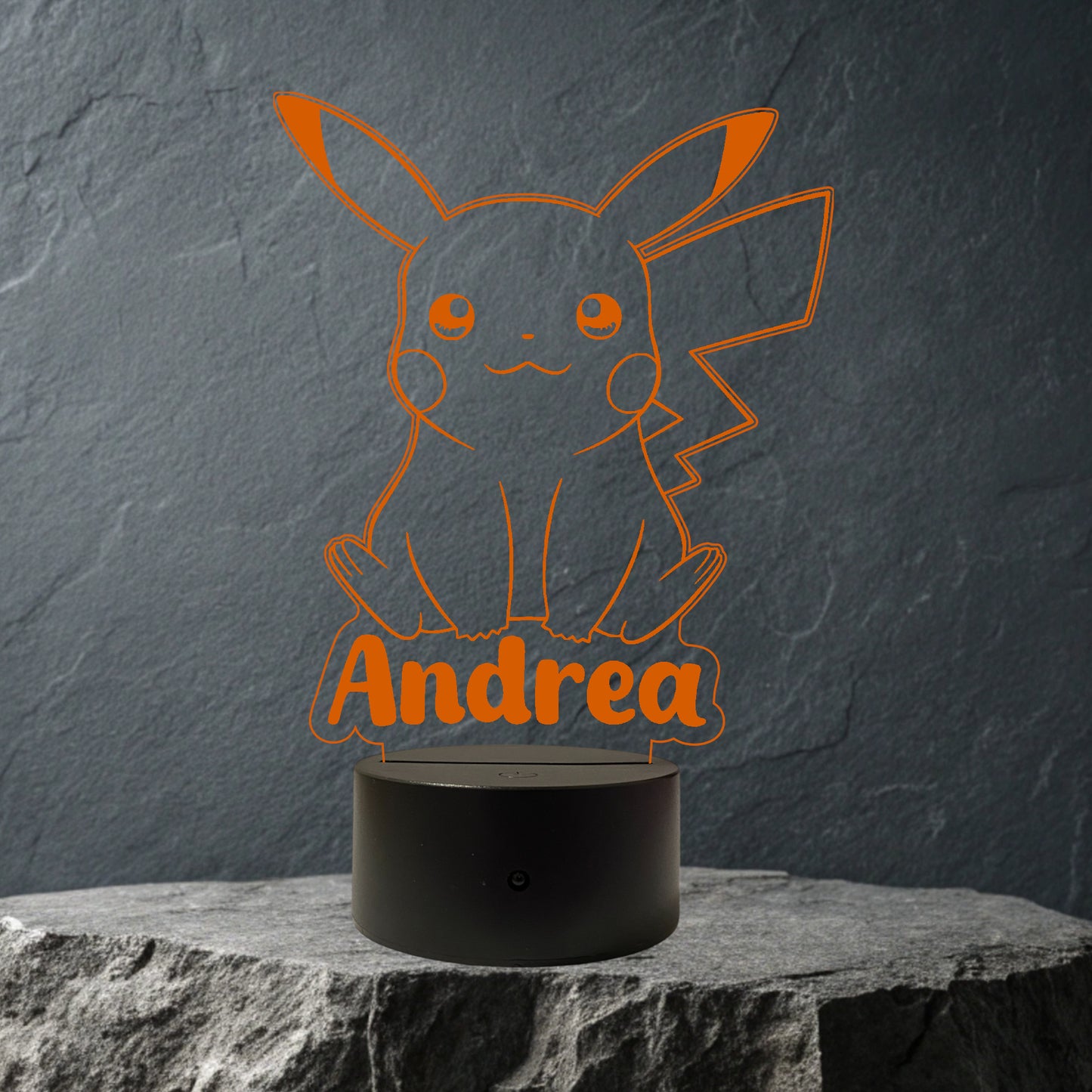 Lampada Led Pikachu Personalizzata con NOME