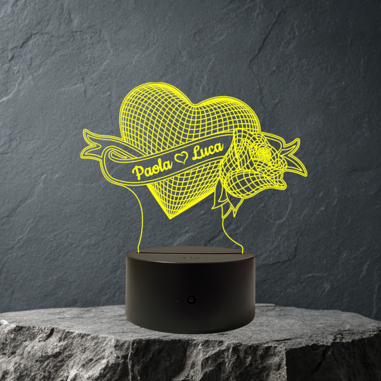 Lampada Cuore Personalizzata con NOMI