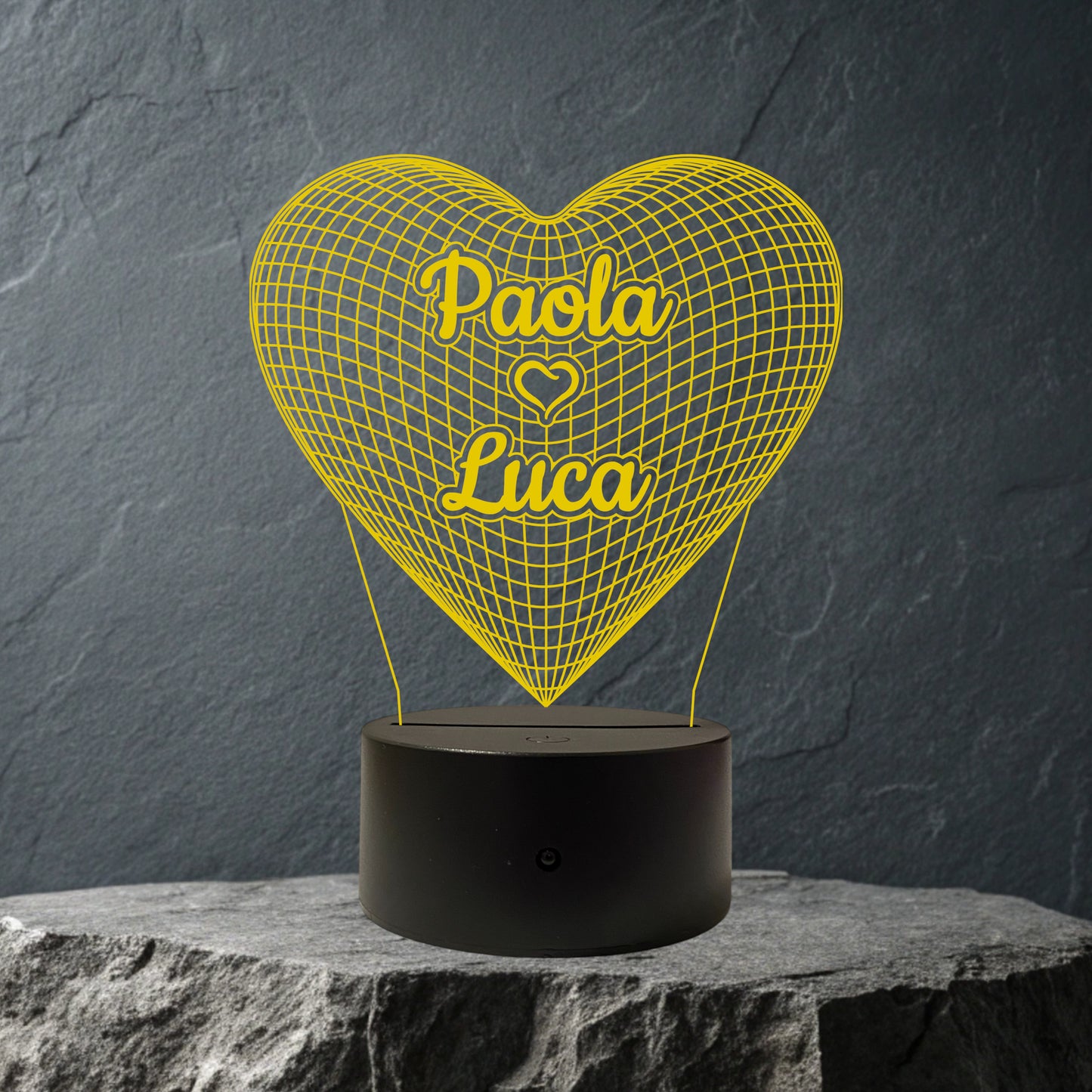 Lampada Cuore Personalizzata con NOMI