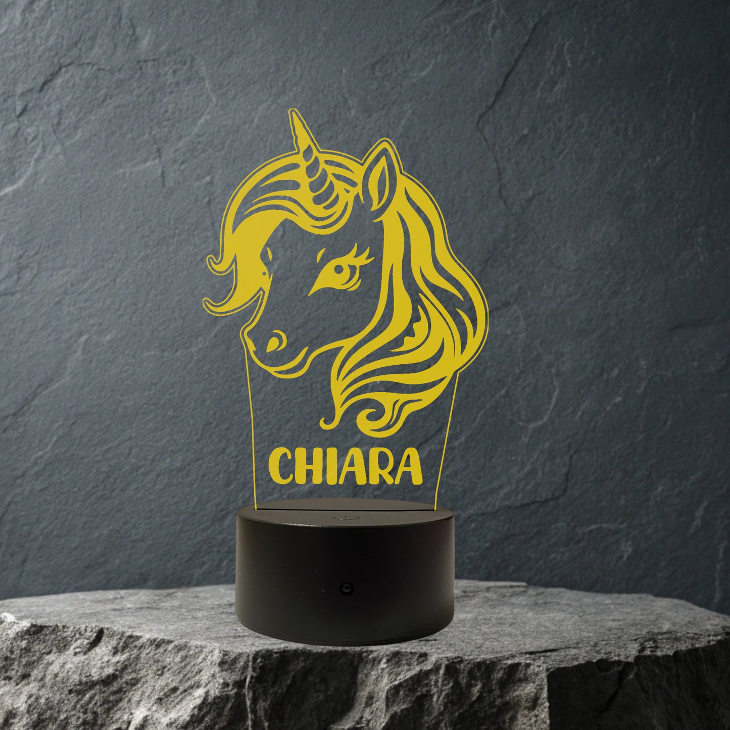 Lampada Led UNICORNO Personalizzata con NOME