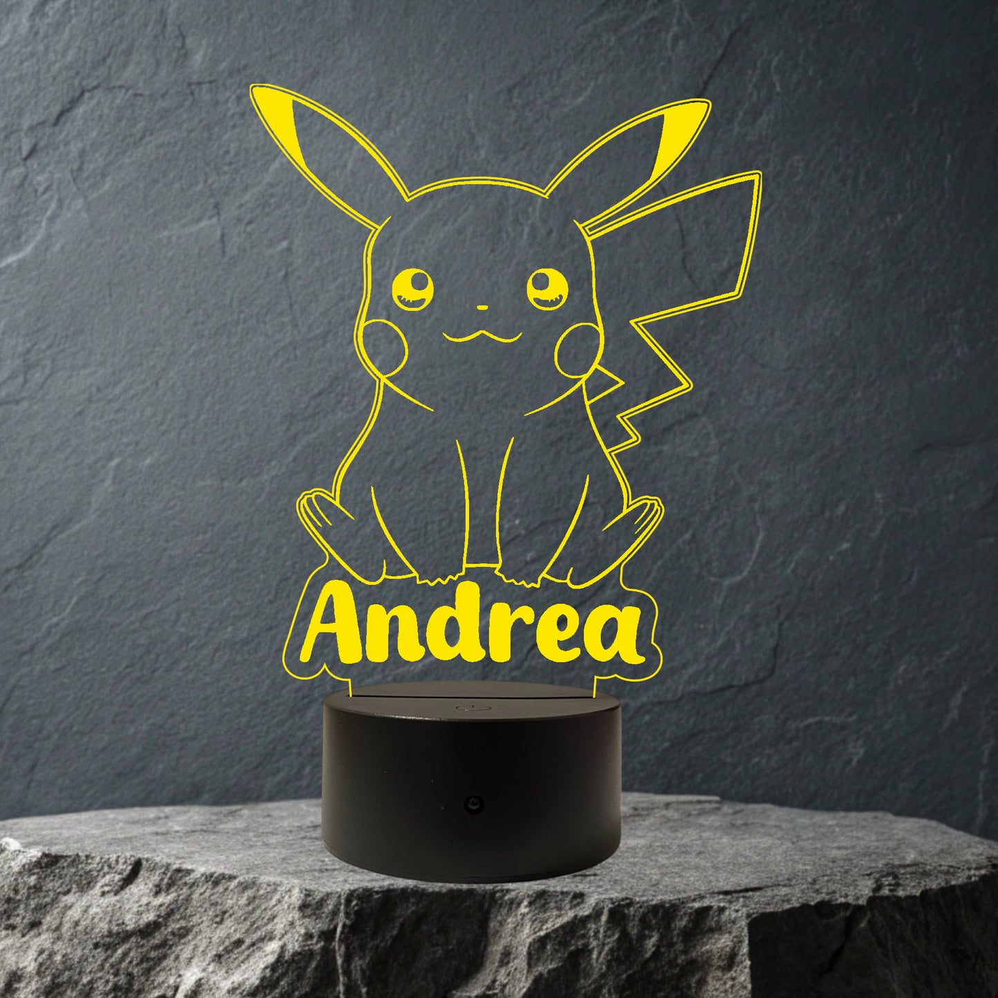Lampada Led Pikachu Personalizzata con NOME