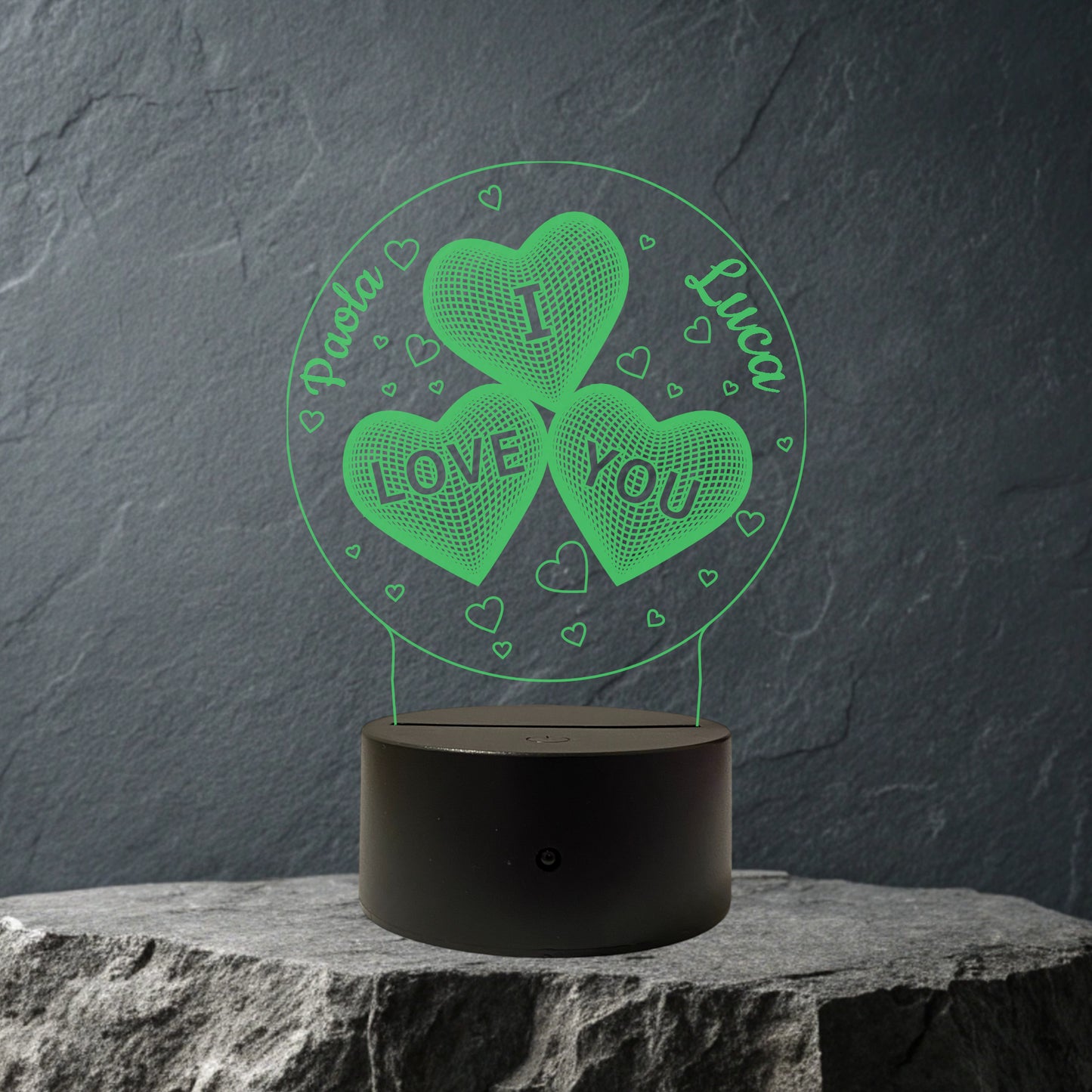 Lampada Cuore Personalizzata con NOMI