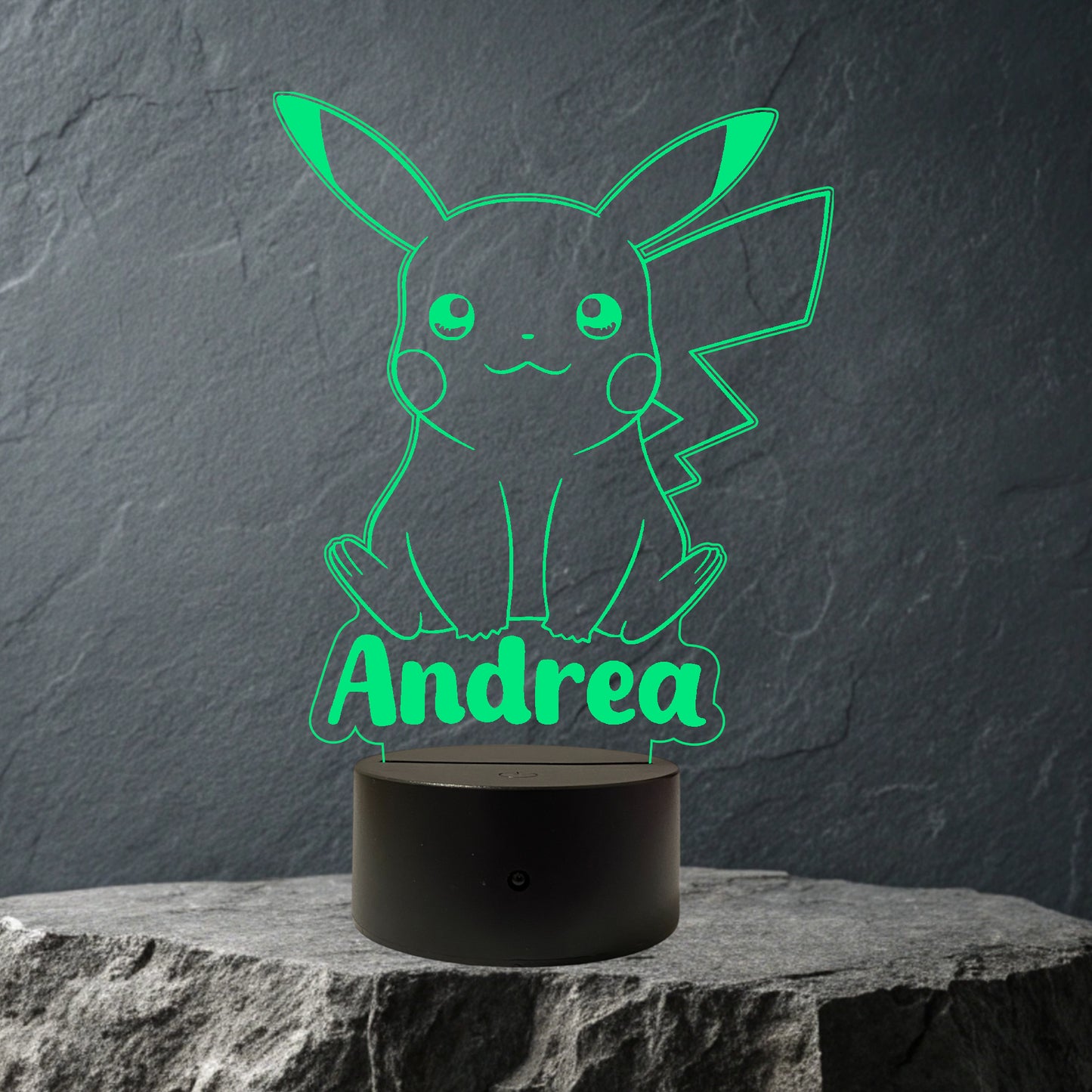 Lampada Led Pikachu Personalizzata con NOME
