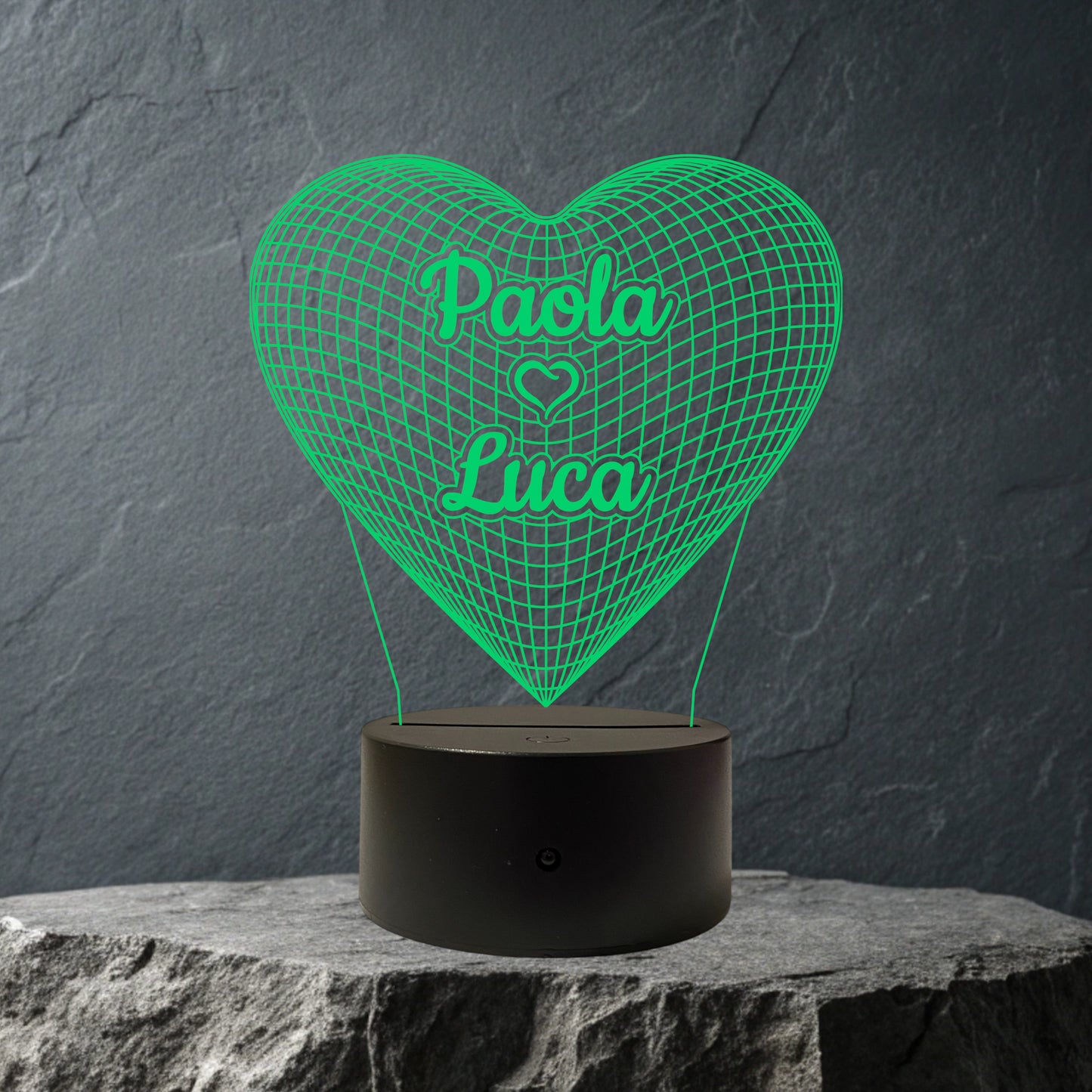 Lampada Cuore Personalizzata con NOMI
