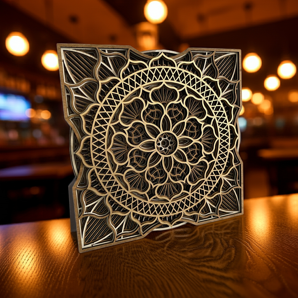 Mandala in legno 6 strati (001)