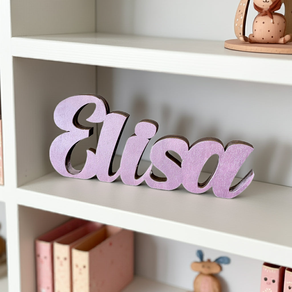 Nome PERSONALIZZATO in legno da appoggio