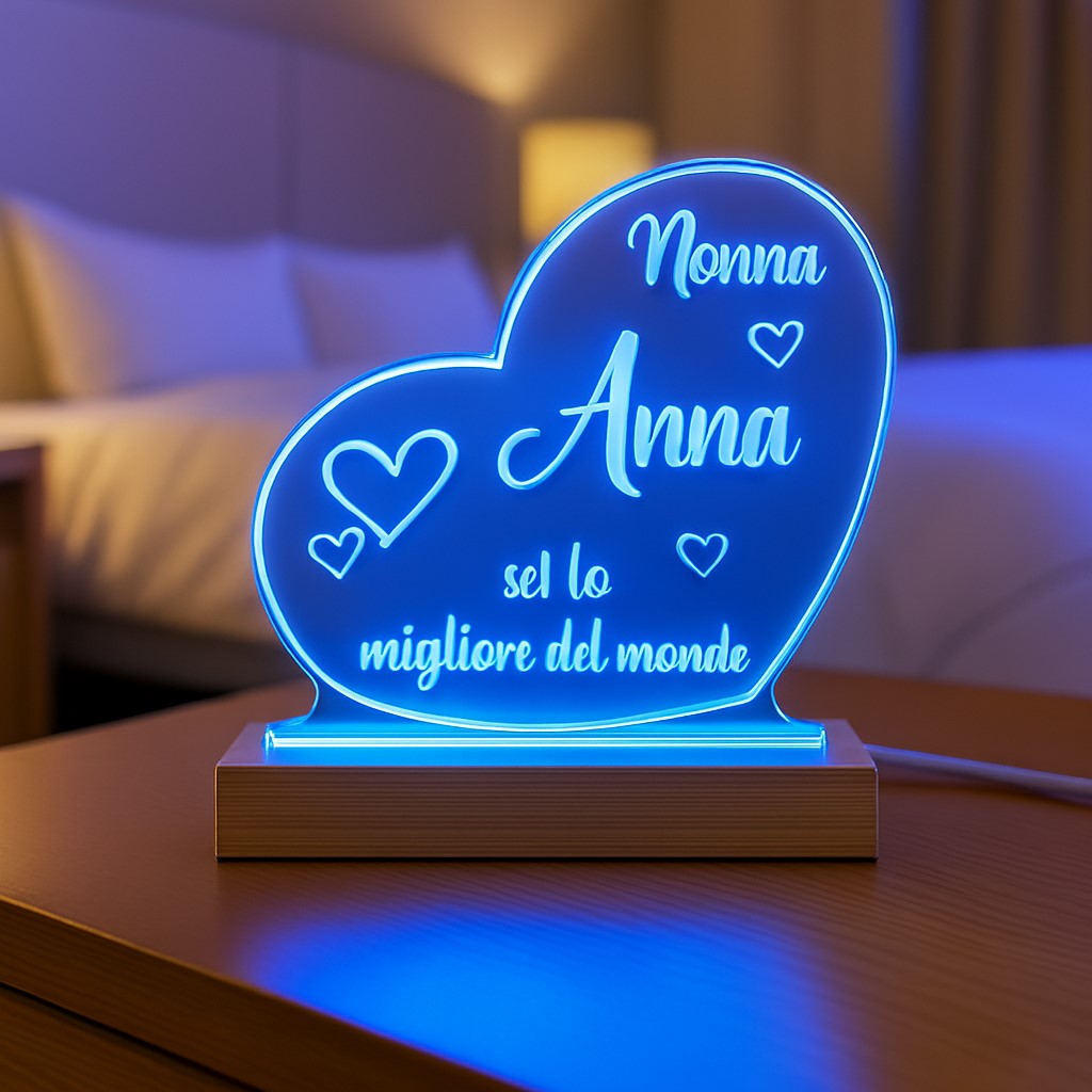 Lampada Led - Nonni - Personalizzata con NOMI