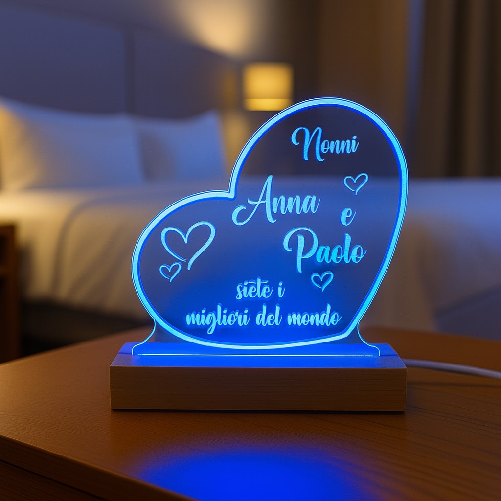 Lampada Led - Nonni - Personalizzata con NOMI