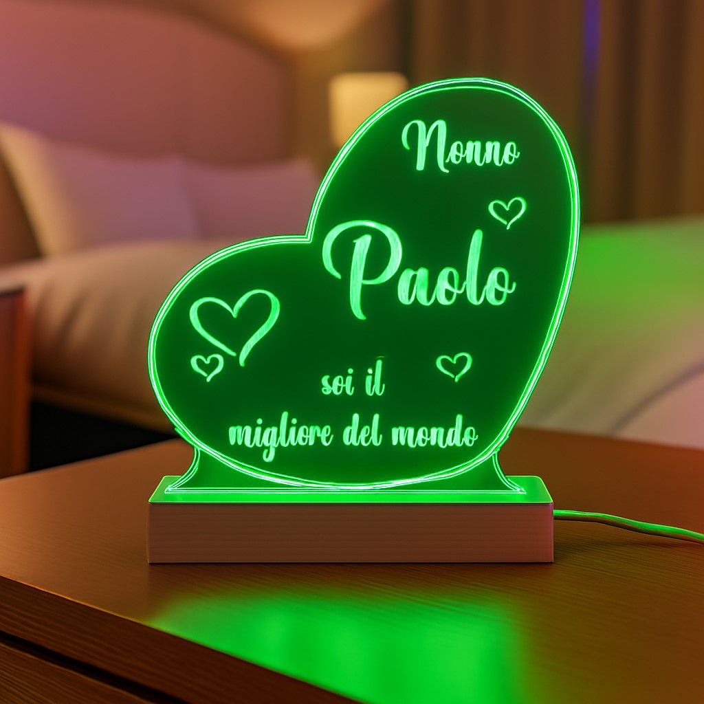 Lampada Led - Nonni - Personalizzata con NOMI