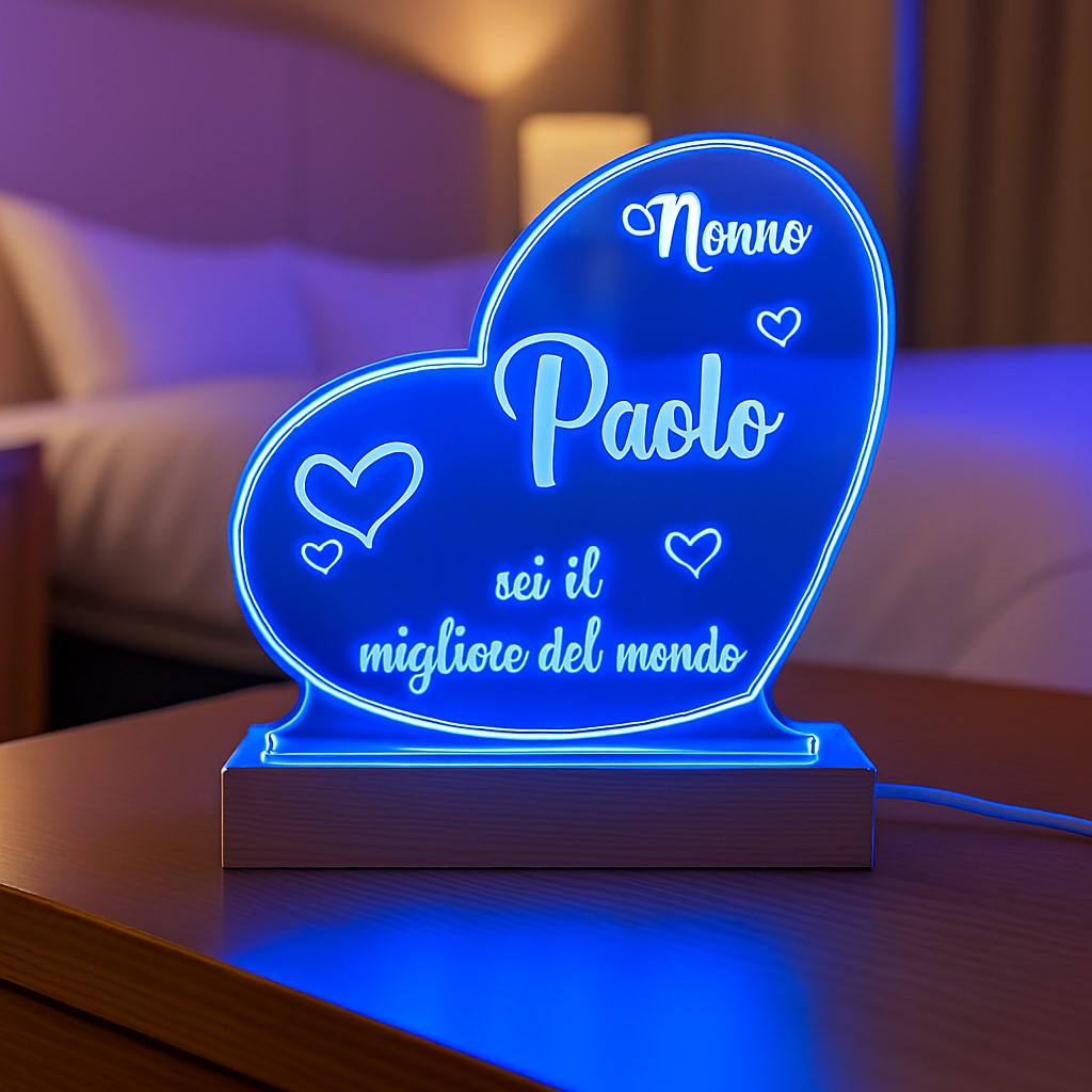 Lampada Led - Nonni - Personalizzata con NOMI