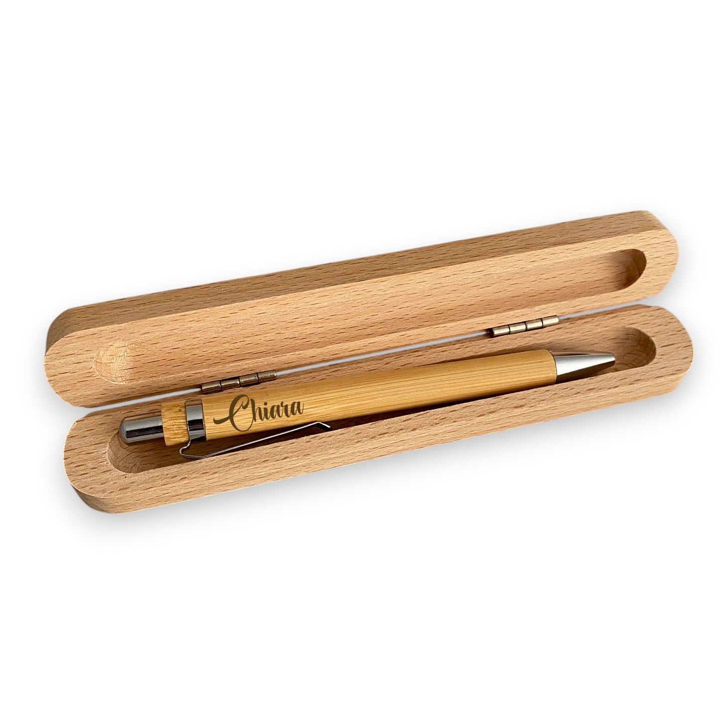 Penna in legno con custodia - Personalizzate