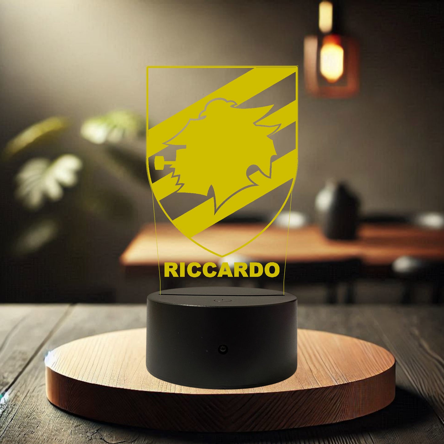 Lampada Led Calcio - Sampdoria - Personalizzata con NOME