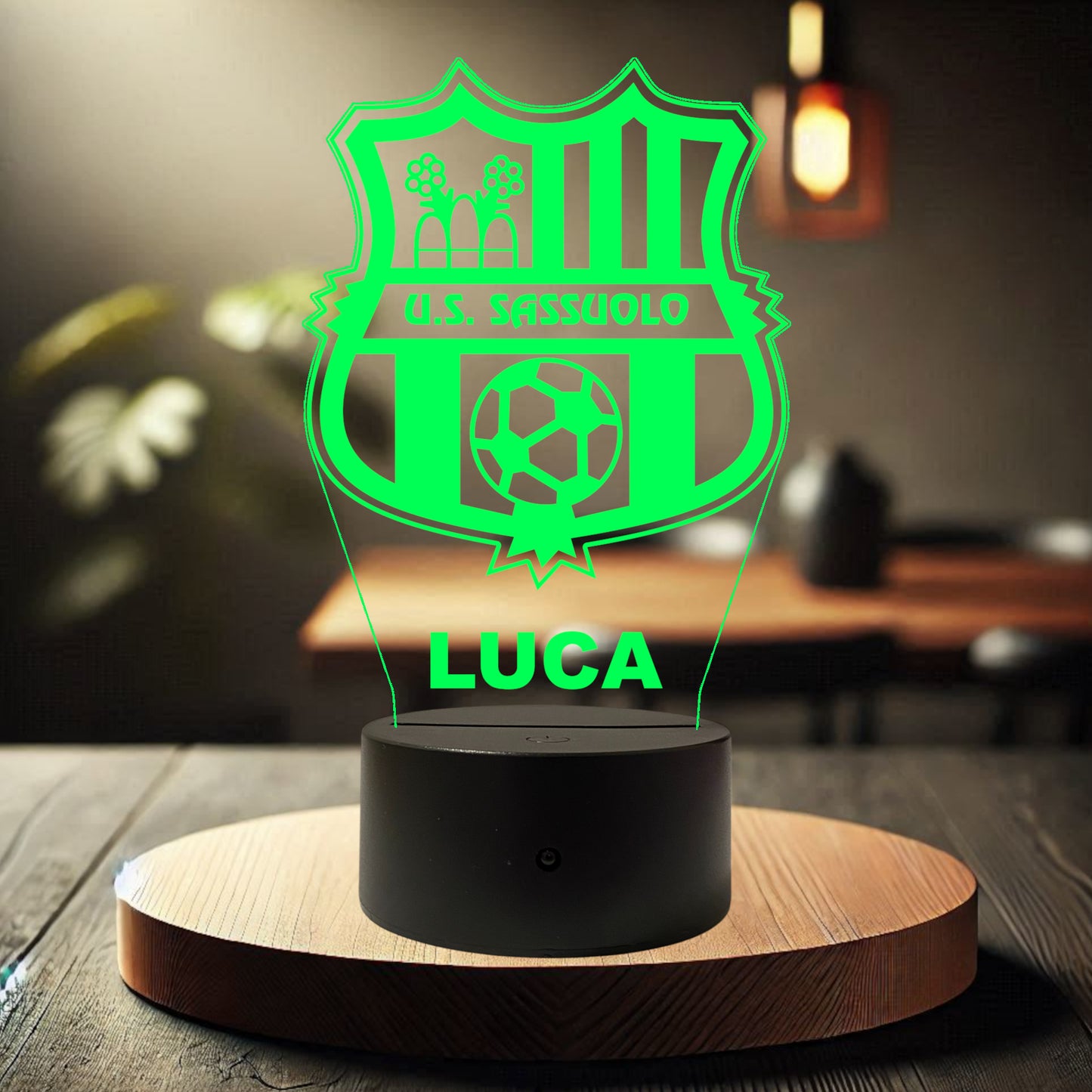 Lampada Led Calcio - SASSUOLO - Personalizzata con NOME