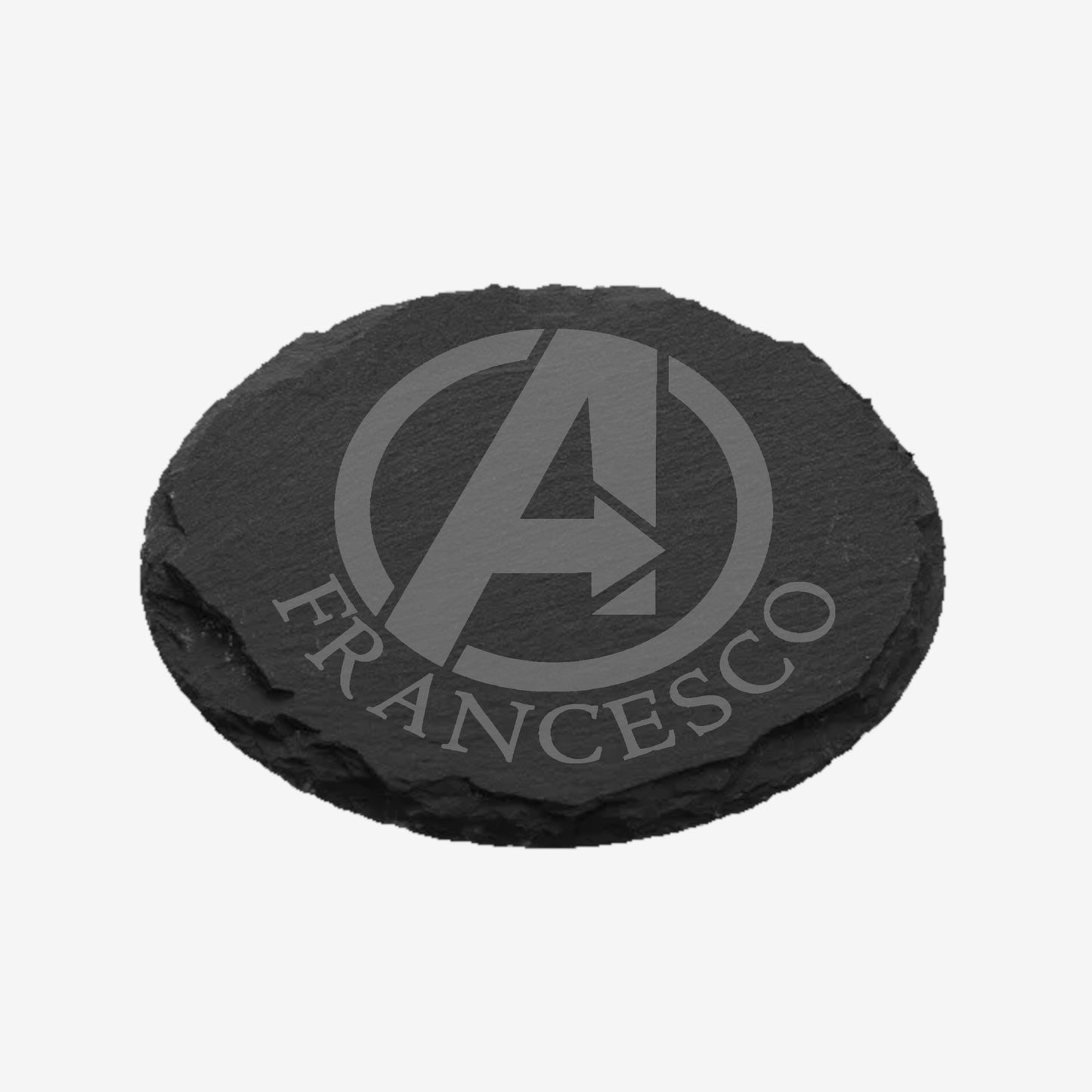 Sottobicchiere in ardesia - AVENGERS - Personalizzato con NOME