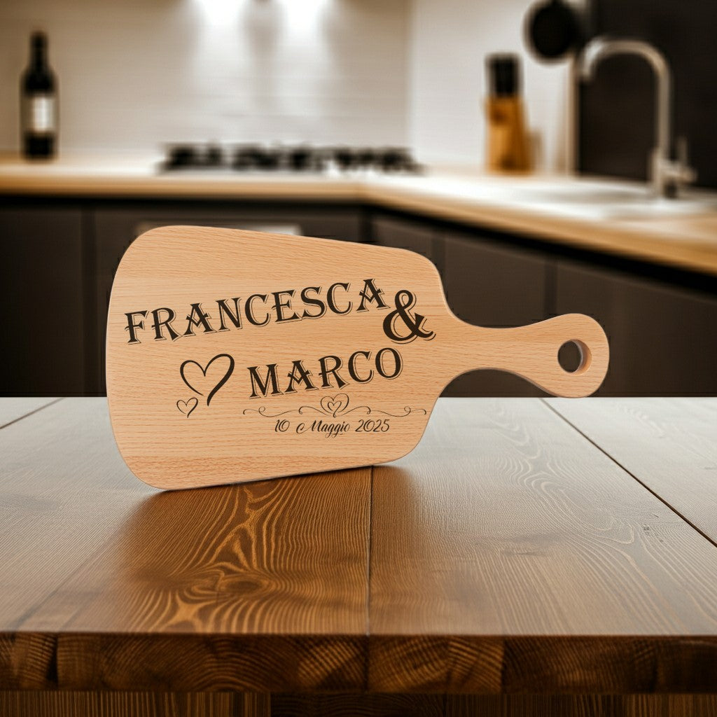 Tagliere in FAGGIO - Coppia - Personalizzato (Art.10)