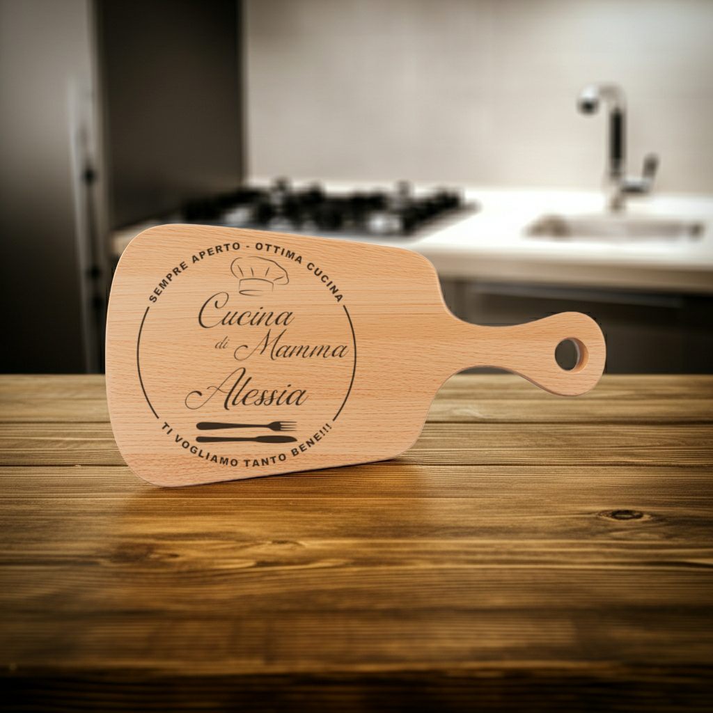 Tagliere in FAGGIO - Mamma - Personalizzato (Art.10)