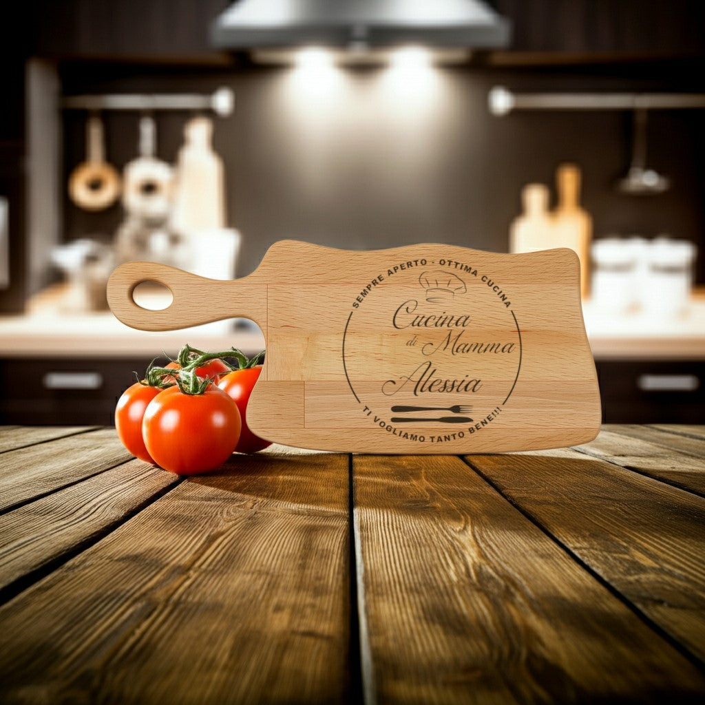 Tagliere in FAGGIO - Mamma - Personalizzato (Art.37)