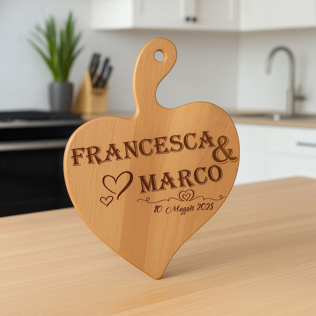 Tagliere in FAGGIO - Coppia - Personalizzato (Art.47)