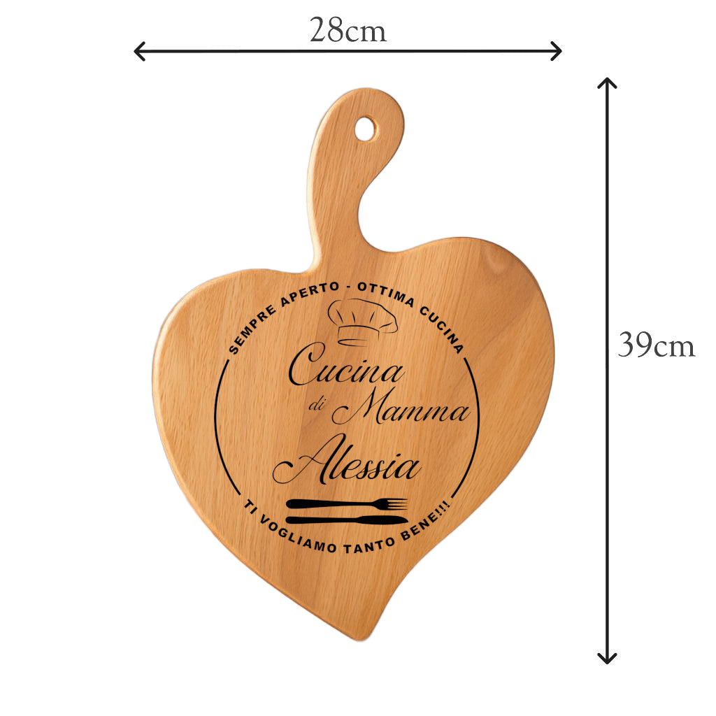 Tagliere in FAGGIO - Mamma - Personalizzato (Art.47)