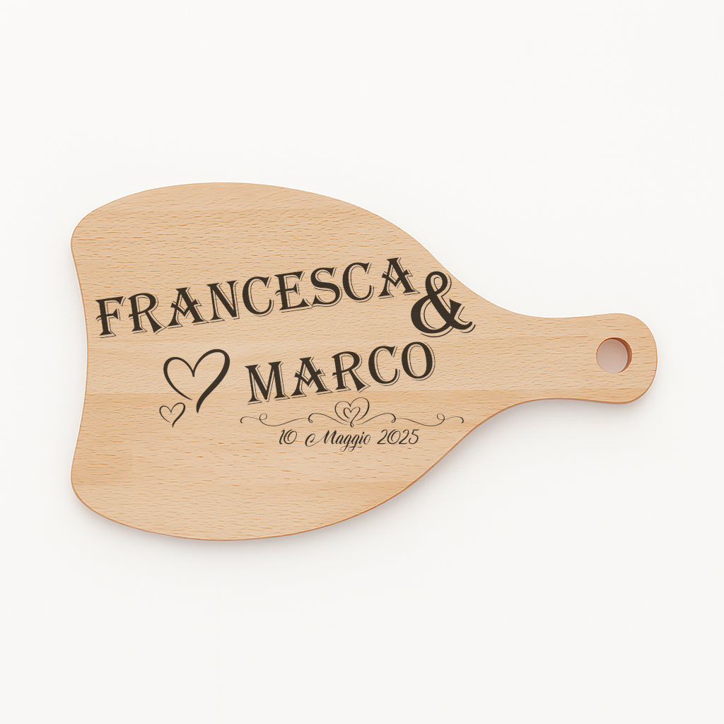 Tagliere in FAGGIO - Coppia - Personalizzato (Art.50)