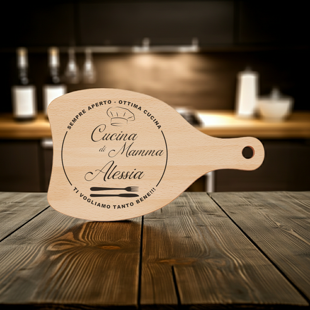 Tagliere in FAGGIO - Mamma - Personalizzato (Art.50)