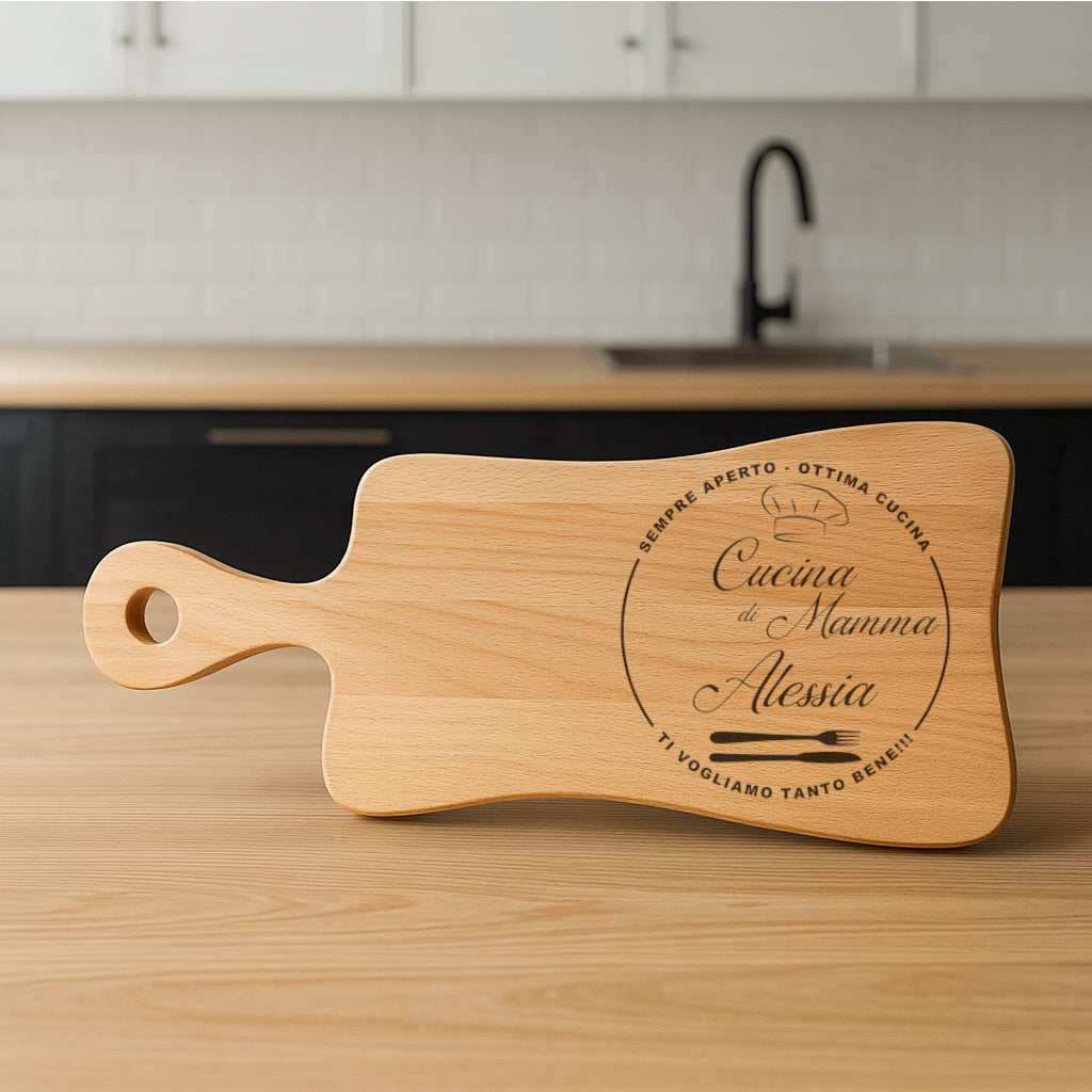 Tagliere in FAGGIO - Mamma - Personalizzato (Art.7)