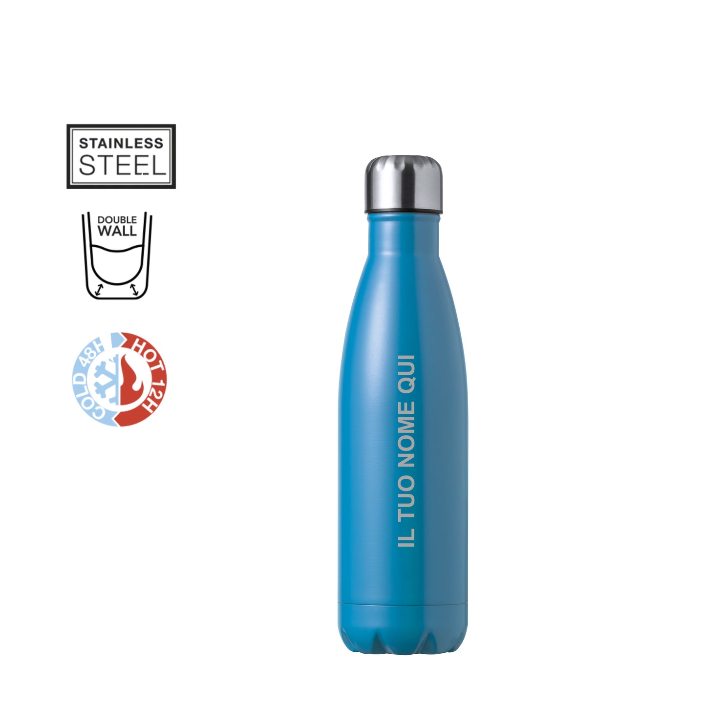 Borraccia Termica 550ml - Personalizzata con NOME (Standard)