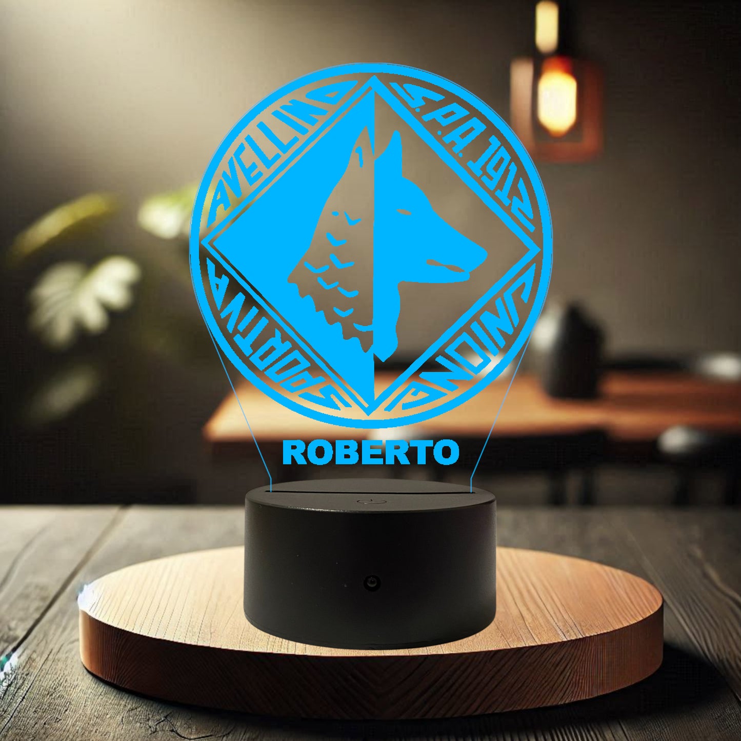 Lampada Led Calcio - Avellino - Personalizzata con NOME