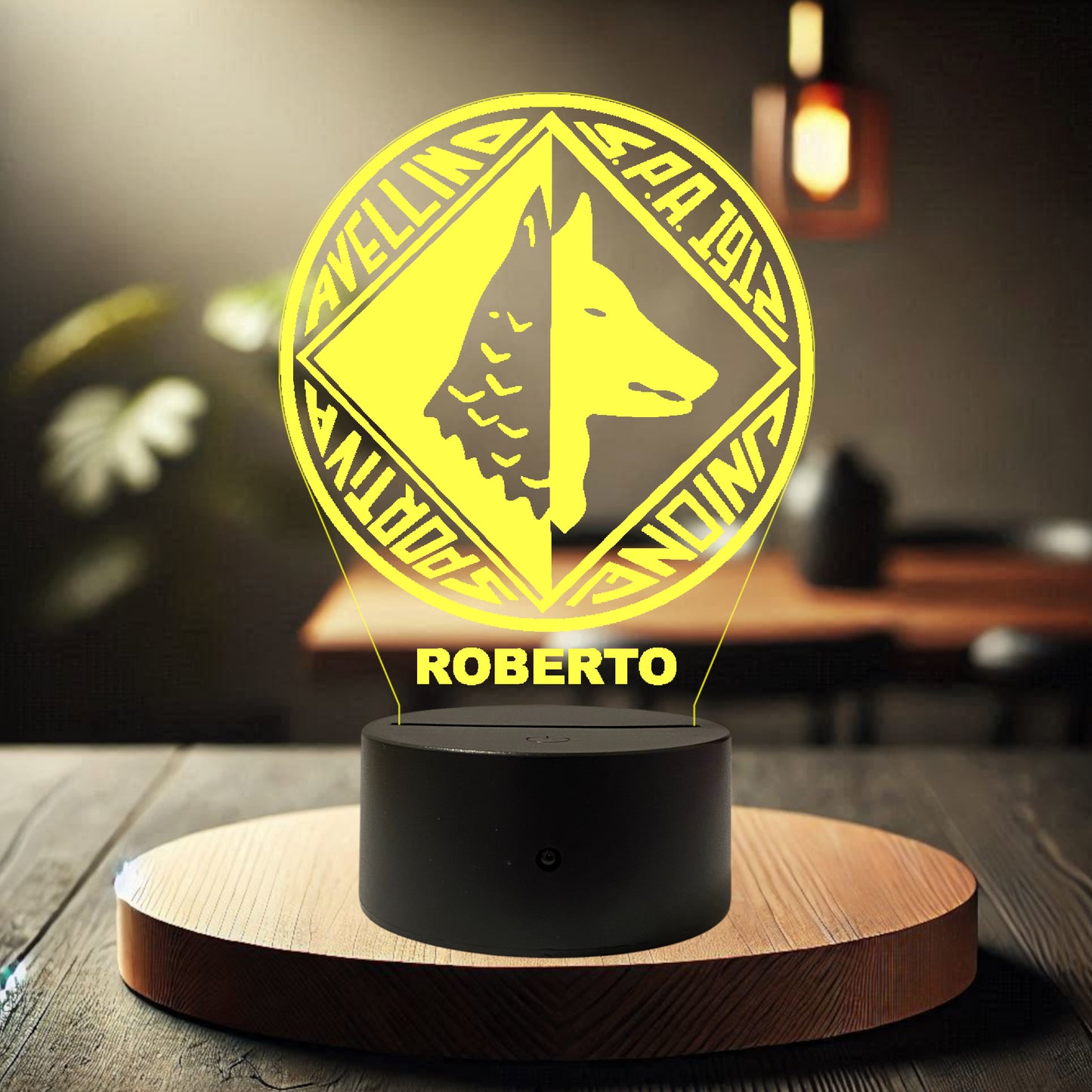 Lampada Led Calcio - Avellino - Personalizzata con NOME