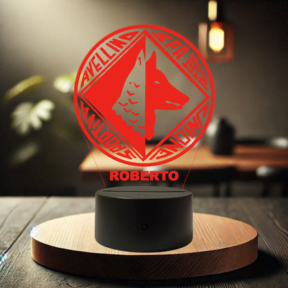 Lampada Led Calcio - Avellino - Personalizzata con NOME