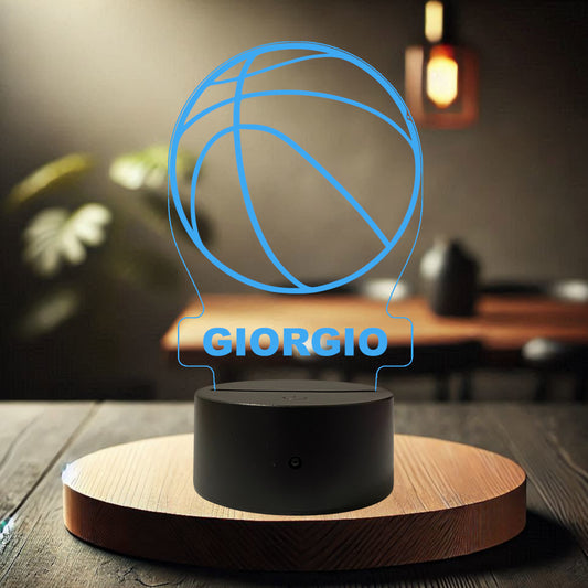 Lampada Led Basket Classic - Personalizzata con NOME