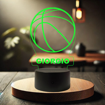 Lampada Led Basket Classic - Personalizzata con NOME
