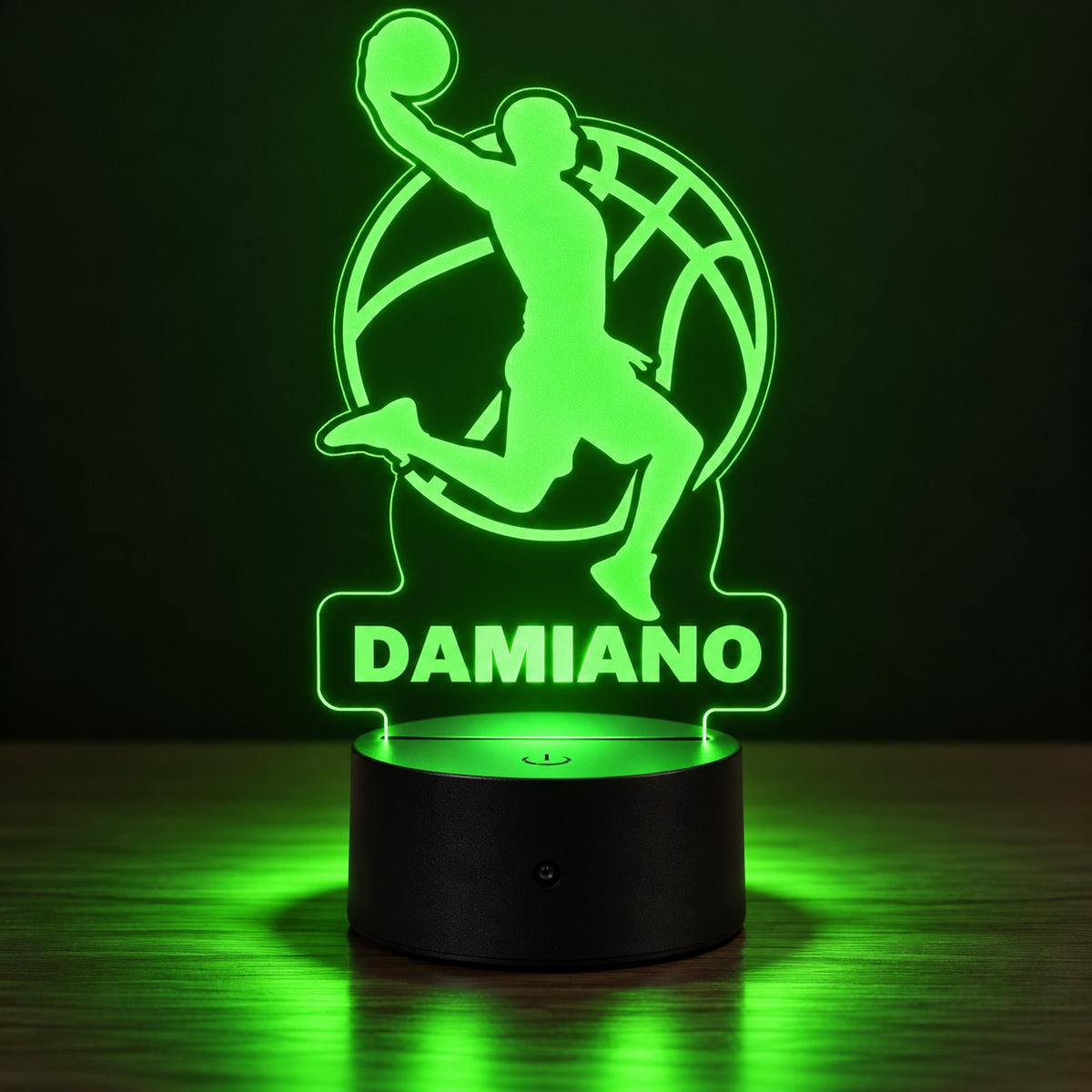 Lampada Led Basket Jump - Personalizzata con NOME
